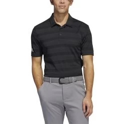 Adidas 2-Color Stripe Shirt Polo Short Sleeve Golf Apparel -Golf Store adidas 2 color stripe shirt 6