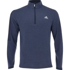 Adidas 3-Stripes 1/4 Zip Outerwear Pullover Golf Apparel