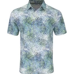 Callaway All-Over Abstract Artisan Print Shirt Polo Short Sleeve Golf Apparel
