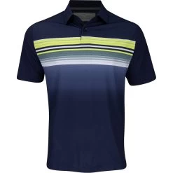 Callaway Engineered Fluid Stripe Print Shirt Polo Short Sleeve Golf Apparel