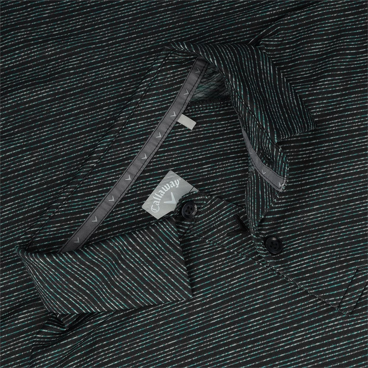 Callaway Yarn-Dyed Ventilated Space Dye Twill Shirt Polo Short Sleeve Golf Apparel 7 Callaway Yarn-Dyed Ventilated Space Dye Twill Shirt Polo Short Sleeve Golf Apparel - Image 5