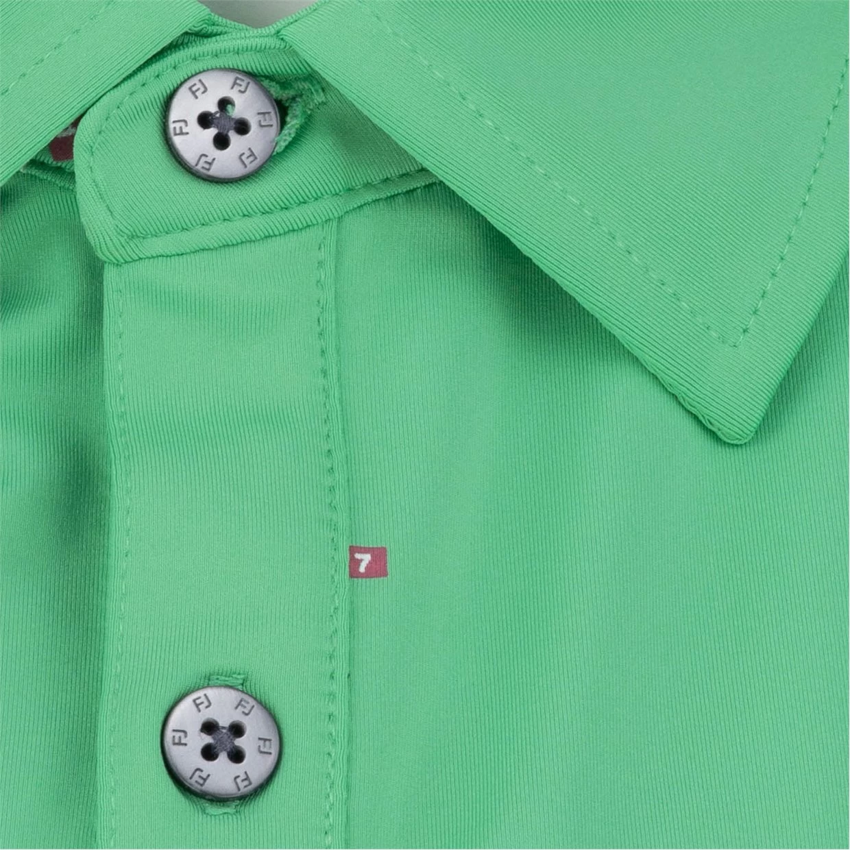 FootJoy 18 Holes Print Lisle Self Collar Polo Shirt Polo Short Sleeve Golf Apparel 7 FootJoy 18 Holes Print Lisle Self Collar Polo Shirt Polo Short Sleeve Golf Apparel - Image 5