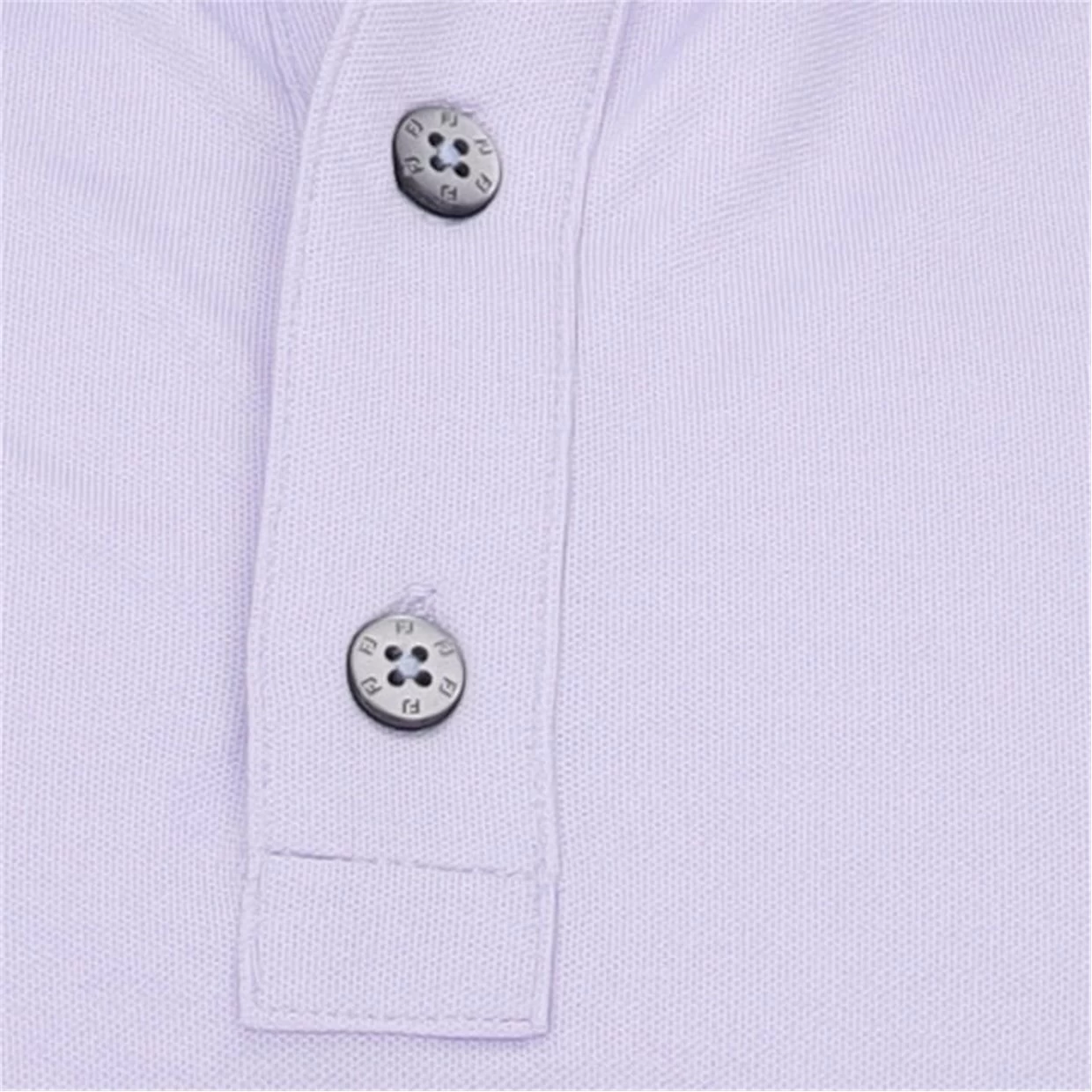 FootJoy Heather Stretch Pique Solid W/ Trim Self Collar Shirt Polo Short Sleeve Golf Apparel 7 FootJoy Heather Stretch Pique Solid W/ Trim Self Collar Shirt Polo Short Sleeve Golf Apparel - Image 5