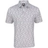 FootJoy Mini Floral Lisle Self Color Polo Shirt Polo Short Sleeve Golf Apparel