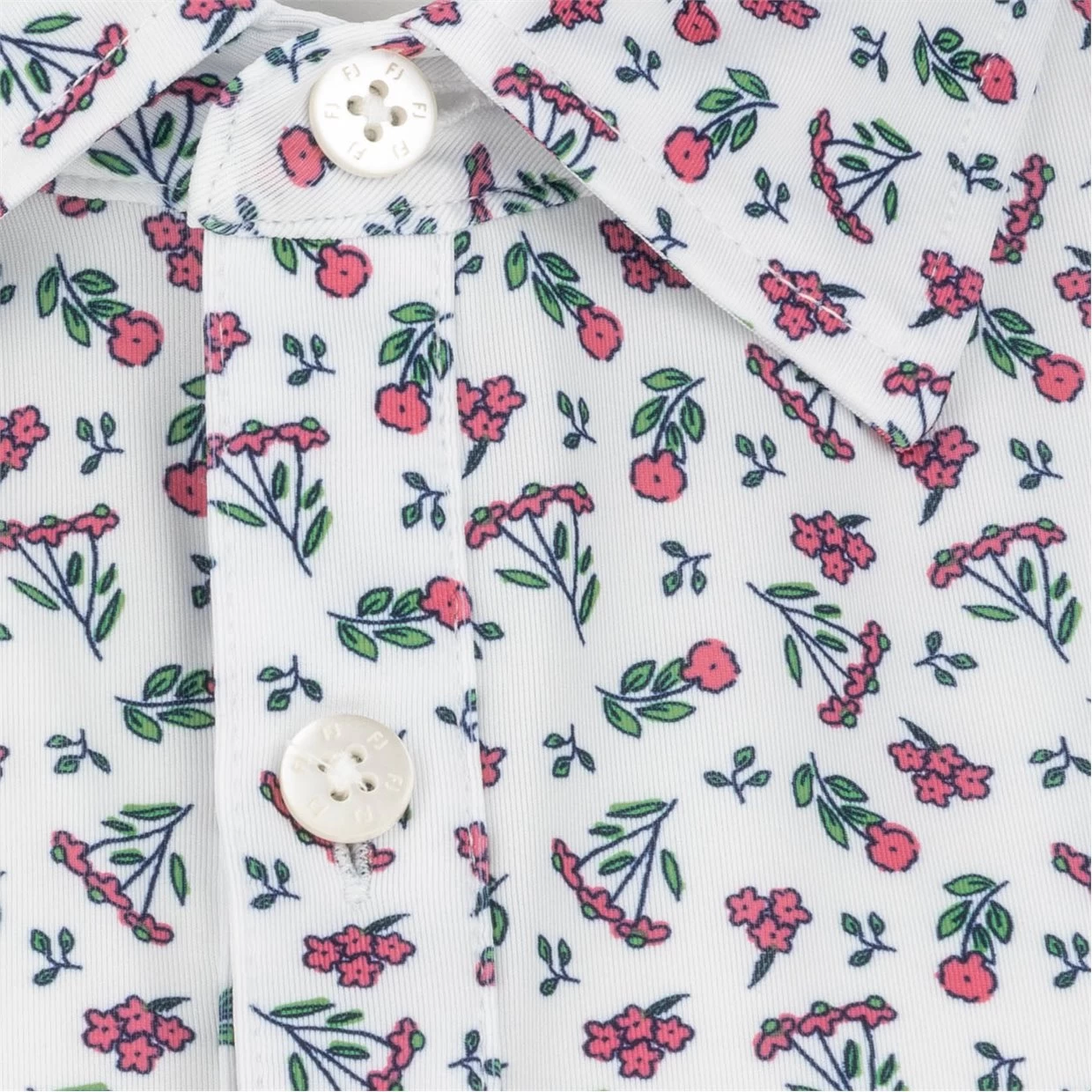 FootJoy Mini Floral Lisle Self Color Polo Shirt Polo Short Sleeve Golf Apparel 7 FootJoy Mini Floral Lisle Self Color Polo Shirt Polo Short Sleeve Golf Apparel - Image 5