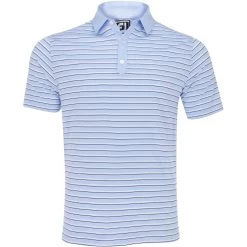 FootJoy ProDry Performance Lisle Multi-Stripe Self Collar Shirt Polo Short Sleeve Golf Apparel