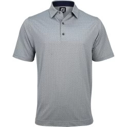 FootJoy ProDry Performance Stretch Lisle Dot Print Shirt Polo Short Sleeve Golf Apparel