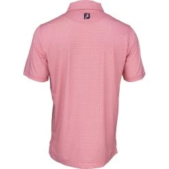FootJoy Spiral Line Print Lisle Self Collar Polo Shirt Polo Short Sleeve Golf Apparel -Golf Store footjoy spiral line print lisle self collar polo shirt 1
