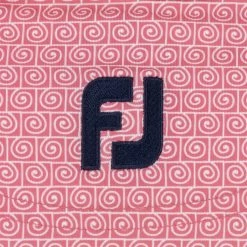 FootJoy Spiral Line Print Lisle Self Collar Polo Shirt Polo Short Sleeve Golf Apparel -Golf Store footjoy spiral line print lisle self collar polo shirt 3