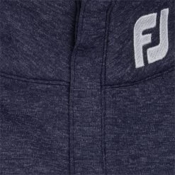 FootJoy Tour Logo Heather Yoke Half Zip Mid-Layer Outerwear Pullover Golf Apparel -Golf Store footjoy tour logo heather yoke half zip mid layer outerwear 4