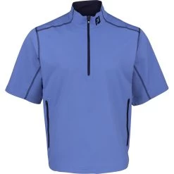 FootJoy Tour Logo Sport Short Sleeve Windshirt Outerwear Pullover Golf Apparel