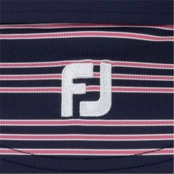 FootJoy Trio Stripe Lisle Self Collar Shirt Polo Short Sleeve Golf Apparel -Golf Store footjoy trio stripe lisle self collar shirt 3