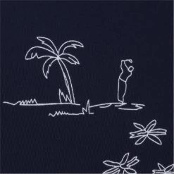 FootJoy Tropic Golf Print Lisle Self Collar Polo Shirt Polo Short Sleeve Golf Apparel -Golf Store footjoy tropic golf print lisle self collar polo shirt 2