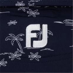 FootJoy Tropic Golf Print Lisle Self Collar Polo Shirt Polo Short Sleeve Golf Apparel -Golf Store footjoy tropic golf print lisle self collar polo shirt 3