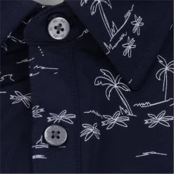 FootJoy Tropic Golf Print Lisle Self Collar Polo Shirt Polo Short Sleeve Golf Apparel -Golf Store footjoy tropic golf print lisle self collar polo shirt 4