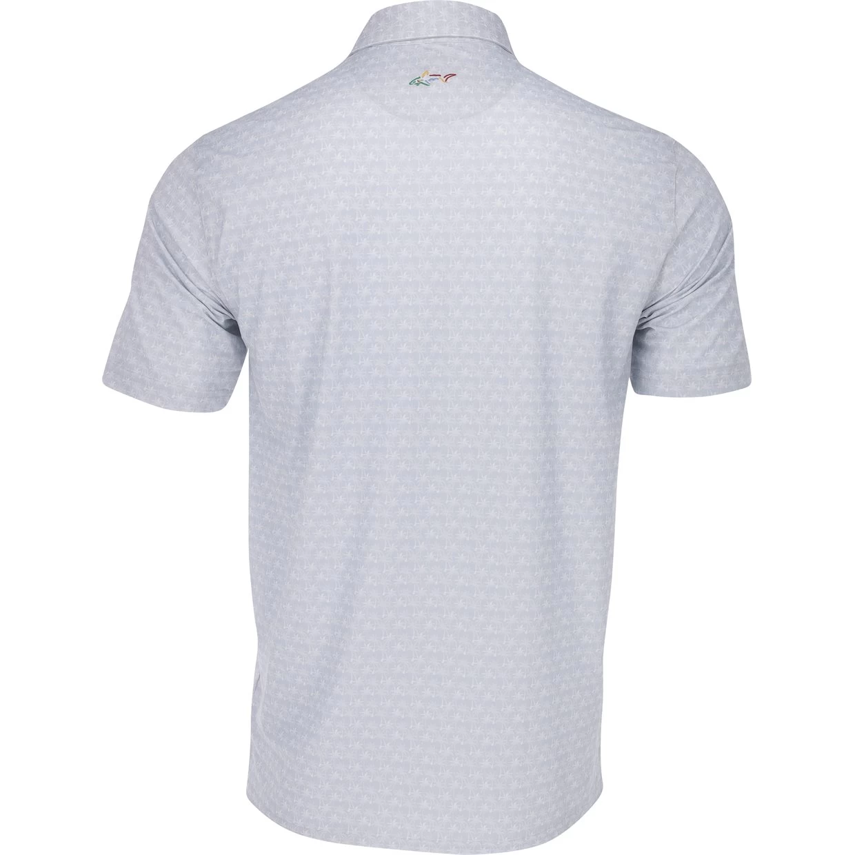Greg Norman Freedom Micro Pique Palm Print Shirt Polo Short Sleeve Golf Apparel 4 Greg Norman Freedom Micro Pique Palm Print Shirt Polo Short Sleeve Golf Apparel - Image 2