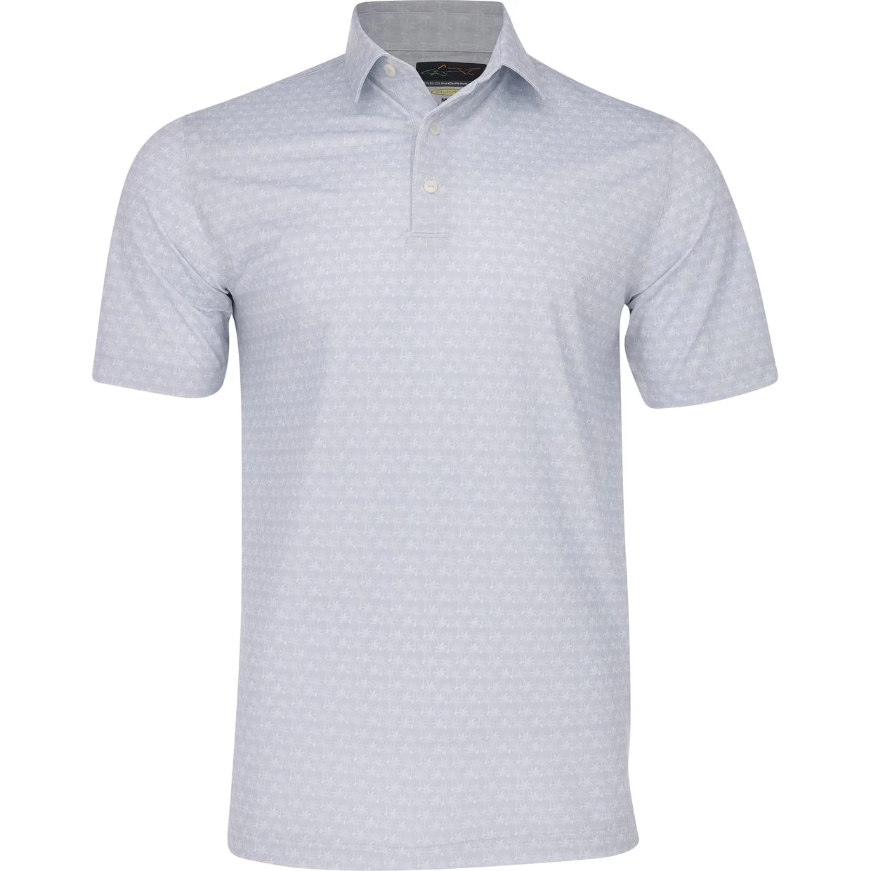 Greg Norman Freedom Micro Pique Palm Print Shirt Polo Short Sleeve Golf Apparel 3 Greg Norman Freedom Micro Pique Palm Print Shirt Polo Short Sleeve Golf Apparel