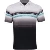 Greg Norman Tidal Stripe ML75 Shirt Polo Short Sleeve Golf Apparel