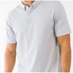 Linksoul BrushStroke Print Anza Shirt Polo Short Sleeve Golf Apparel -Golf Store linksoul brushstroke print anza shirt 2