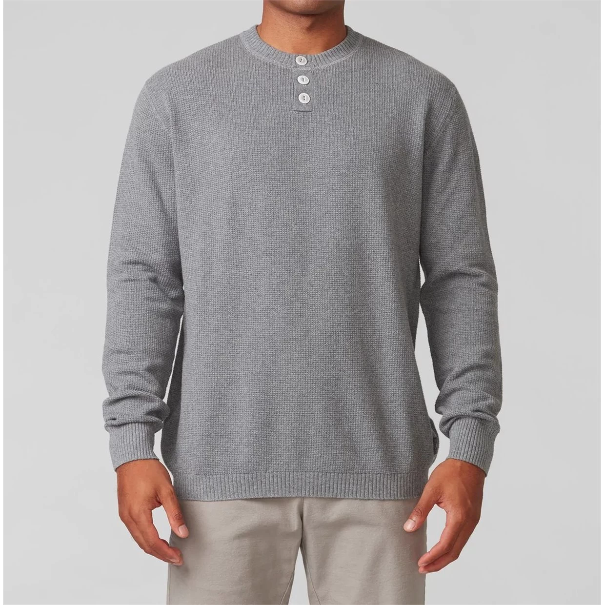Linksoul Waffle Henley Button Sweater Crew Golf Apparel 8 Linksoul Waffle Henley Button Sweater Crew Golf Apparel - Image 6