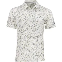 Puma MATTR Fancy Plants Shirt Polo Short Sleeve Golf Apparel
