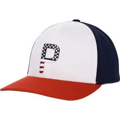 Puma Pars And Stripes P 110 Snapback Headwear Cap Golf Apparel -Golf Store puma pars and stripes p 110 snapback headwear 3