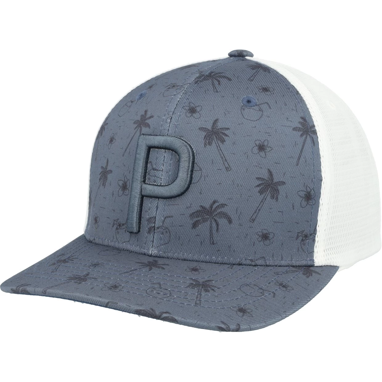 Puma Tropical Bliss P Trucker Snapback Headwear Cap Golf Apparel 7 Puma Tropical Bliss P Trucker Snapback Headwear Cap Golf Apparel - Image 5