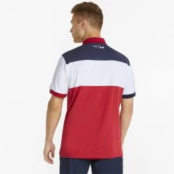 Puma Volition Colorblock Shirt Polo Short Sleeve Golf Apparel -Golf Store puma volition colorblock shirt 4