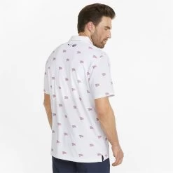 Puma Volition Flag Shirt Polo Short Sleeve Golf Apparel -Golf Store puma volition flag shirt 3