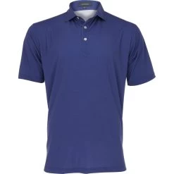 Turtleson Clarence Mini Diamond Jacquard Performance Shirt Polo Short Sleeve Golf Apparel