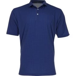 Turtleson King Houndstooth Performance Shirt Polo Short Sleeve Golf Apparel