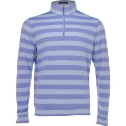 Turtleson Rugby Stripe 1/4 Zip Outerwear Pullover Golf Apparel