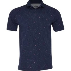 Under Armour Iso-Chill Palm Dash Print Shirt Polo Short Sleeve Golf Apparel
