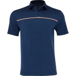 Under Armour Playoff 2.0 Hollen Stripe Shirt Polo Short Sleeve Golf Apparel