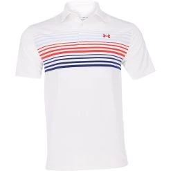 Under Armour Playoff 2.0 Shift Stripe Shirt Polo Short Sleeve Golf Apparel