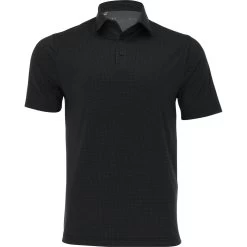 Under Armour T2 Green Starburst Print Shirt Polo Short Sleeve Golf Apparel